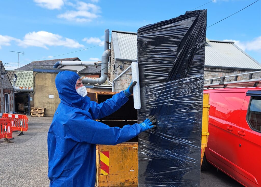 Safety when removing asbestos from roofing